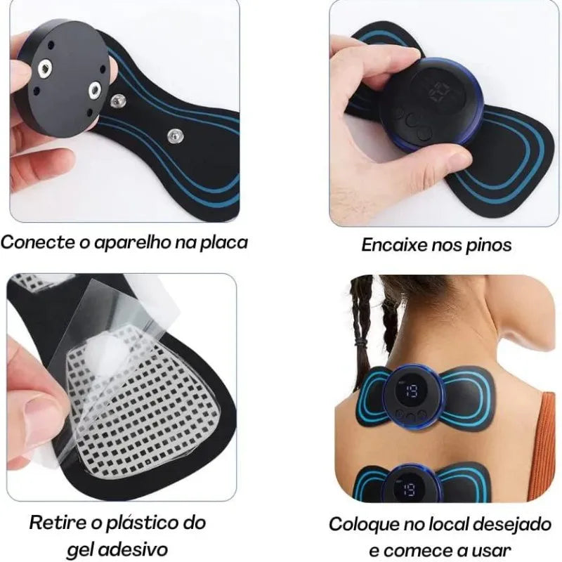 Mini Massageador Portátil EMS