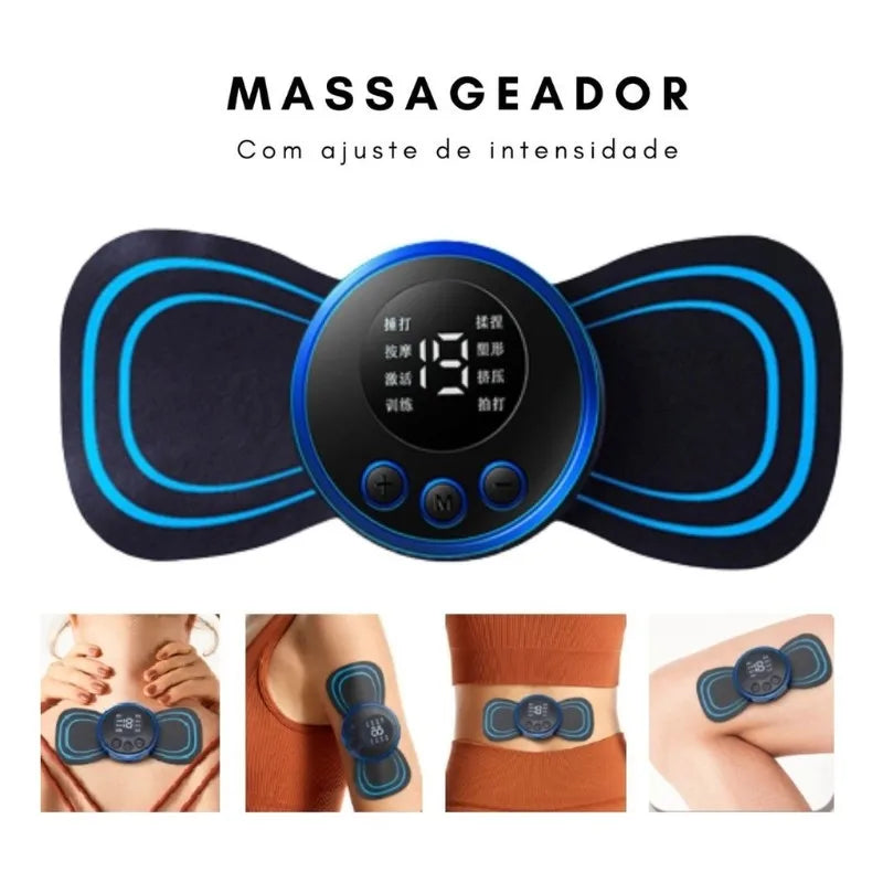 Mini Massageador Portátil EMS