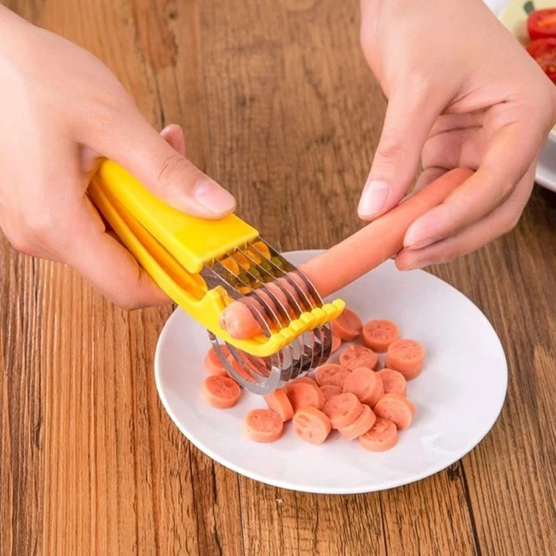 Cortador Fatiador De Banana Para Frutas Legumes Verduras Prático